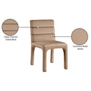 Meridian Kai Beige Velvet Dining Chair IMAGE 9