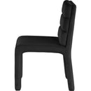 Meridian Kai Black Velvet Dining Chair IMAGE 4