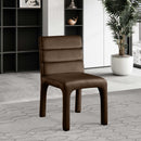 Meridian Kai Brown Velvet Dining Chair IMAGE 2