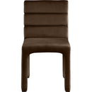 Meridian Kai Brown Velvet Dining Chair IMAGE 5