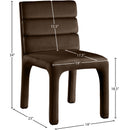 Meridian Kai Brown Velvet Dining Chair IMAGE 8