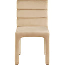 Meridian Kai Camel Velvet Dining Chair IMAGE 5