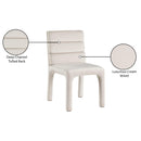 Meridian Kai Cream Velvet Dining Chair IMAGE 9