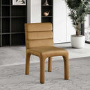 Meridian Kai Saddle Velvet Dining Chair IMAGE 2
