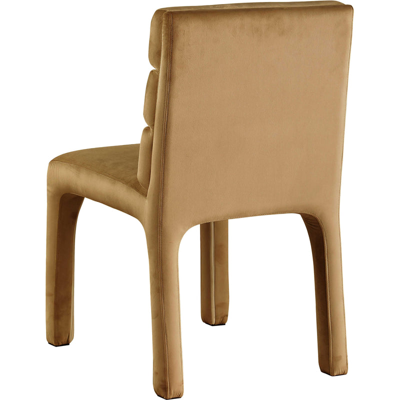 Meridian Kai Saddle Velvet Dining Chair IMAGE 3