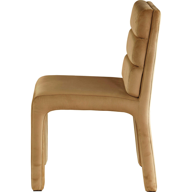 Meridian Kai Saddle Velvet Dining Chair IMAGE 4
