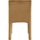 Meridian Kai Saddle Velvet Dining Chair IMAGE 6