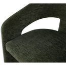 Meridian Rendition Green Plush Fabric Dining Chair IMAGE 7