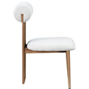 Meridian Dario Cream Boucle Fabric Dining Chair IMAGE 5
