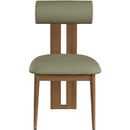 Meridian Dario Green Vegan Leather Dining Chair IMAGE 4