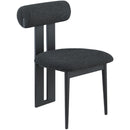 Meridian Dario Black Boucle Fabric Dining Chair IMAGE 3