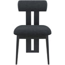 Meridian Dario Black Boucle Fabric Dining Chair IMAGE 4