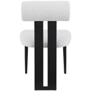 Meridian Dario Cream Boucle Fabric Dining Chair IMAGE 2