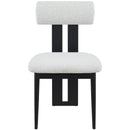 Meridian Dario Cream Boucle Fabric Dining Chair IMAGE 4