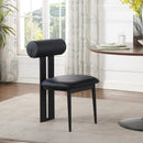 Meridian Dario Black Vegan Leather Dining Chair IMAGE 8