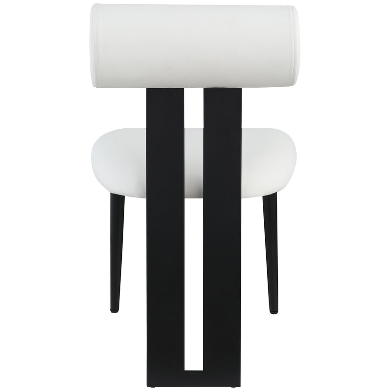 Meridian Dario Cream Vegan Leather Dining Chair IMAGE 2