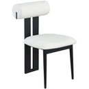 Meridian Dario Cream Vegan Leather Dining Chair IMAGE 3