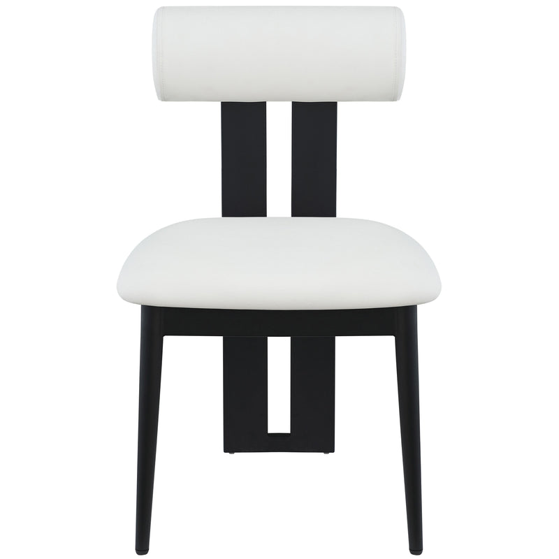 Meridian Dario Cream Vegan Leather Dining Chair IMAGE 4