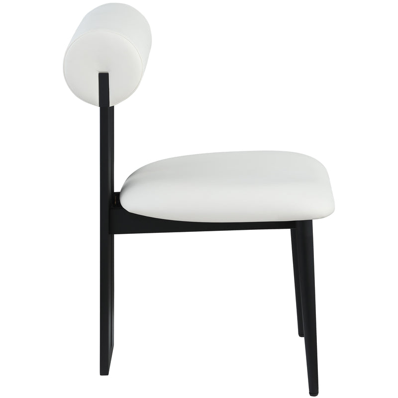 Meridian Dario Cream Vegan Leather Dining Chair IMAGE 5