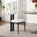 Meridian Dario Cream Vegan Leather Dining Chair IMAGE 8