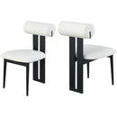 Meridian Dario Cream Vegan Leather Dining Chair IMAGE 9