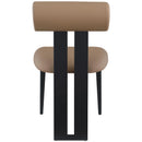 Meridian Dario Tan Vegan Leather Dining Chair IMAGE 2