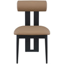 Meridian Dario Tan Vegan Leather Dining Chair IMAGE 4