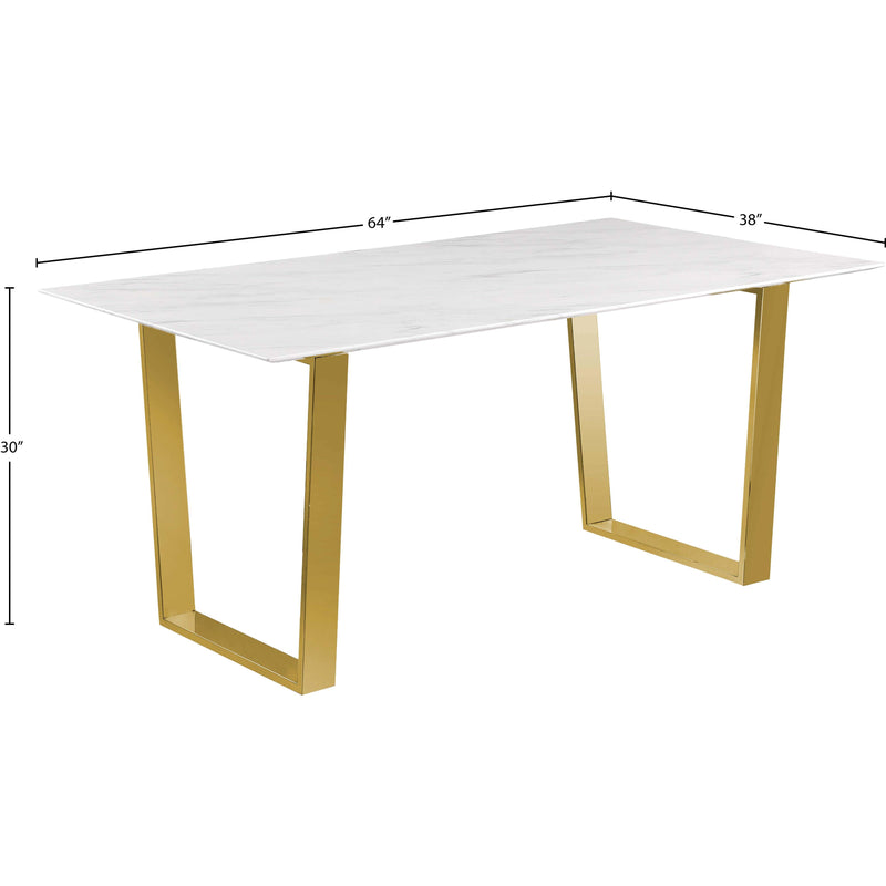 Meridian Cameron White Dining Table IMAGE 7