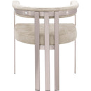 Meridian Marcello Beige Velvet Dining Chair IMAGE 3