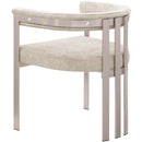 Meridian Marcello Beige Velvet Dining Chair IMAGE 6