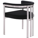Meridian Marcello Black Velvet Dining Chair IMAGE 6