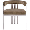 Meridian Marcello Brown Velvet Dining Chair IMAGE 4