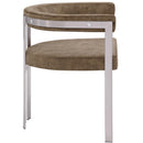 Meridian Marcello Brown Velvet Dining Chair IMAGE 5