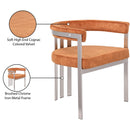 Meridian Marcello Cognac Velvet Dining Chair IMAGE 9