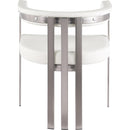 Meridian Marcello Cream Vegan Leather Dining Chair IMAGE 3