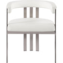 Meridian Marcello Cream Vegan Leather Dining Chair IMAGE 4