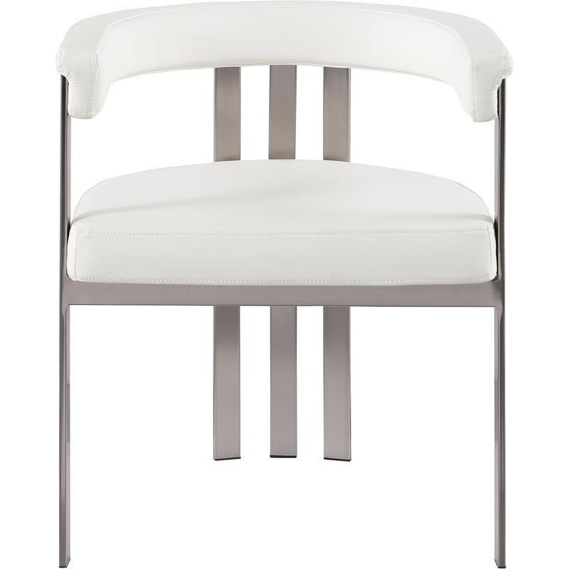Meridian Marcello Cream Vegan Leather Dining Chair IMAGE 4
