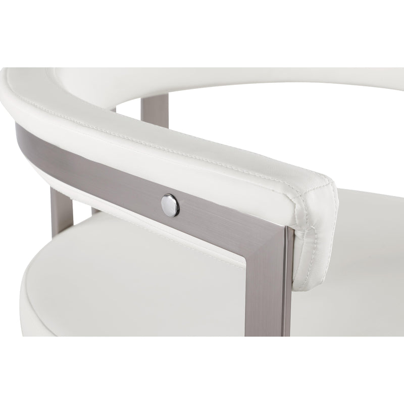 Meridian Marcello Cream Vegan Leather Dining Chair IMAGE 7