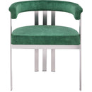 Meridian Marcello Green Velvet Dining Chair IMAGE 4