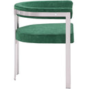 Meridian Marcello Green Velvet Dining Chair IMAGE 5