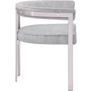Meridian Marcello Grey Velvet Dining Chair IMAGE 5