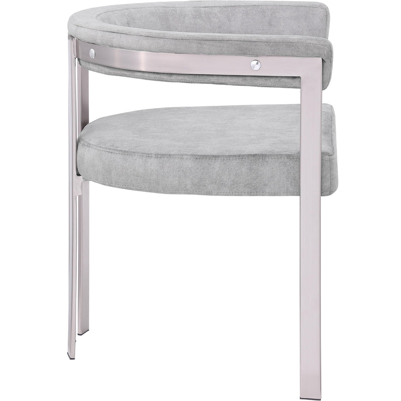 Meridian Marcello Grey Velvet Dining Chair IMAGE 5