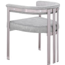 Meridian Marcello Grey Velvet Dining Chair IMAGE 6