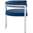 Meridian Marcello Navy Velvet Dining Chair IMAGE 5