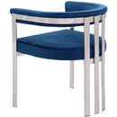 Meridian Marcello Navy Velvet Dining Chair IMAGE 6
