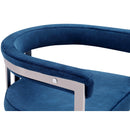 Meridian Marcello Navy Velvet Dining Chair IMAGE 7