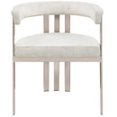 Meridian Marcello Stone Velvet Dining Chair IMAGE 4
