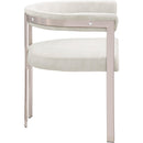 Meridian Marcello Stone Velvet Dining Chair IMAGE 5