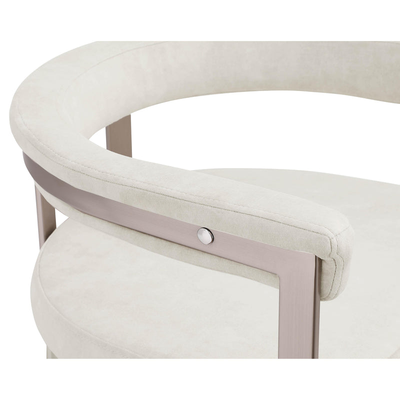 Meridian Marcello Stone Velvet Dining Chair IMAGE 7