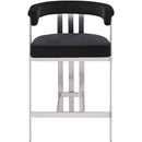 Meridian Marcello Black Velvet Counter Stool IMAGE 3